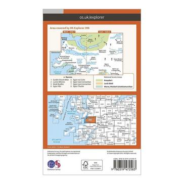 N/A Ordnance Survey Explorer Active 398 Loch Morar & Mallaig Map With Digital Version