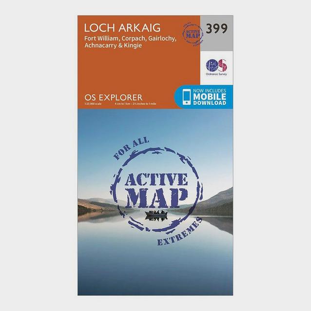 N/A Ordnance Survey Explorer Active 399 Loch Arkaig Map With Digital Version image 1