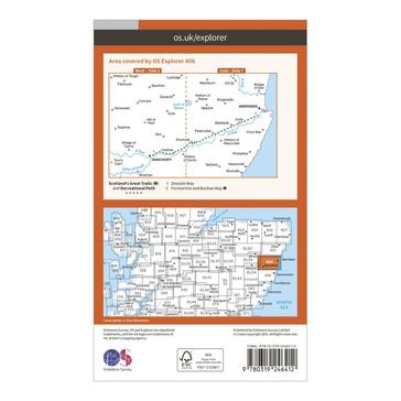 N/A Ordnance Survey Explorer 406 Aberdeen & Banchory Map With Digital Version