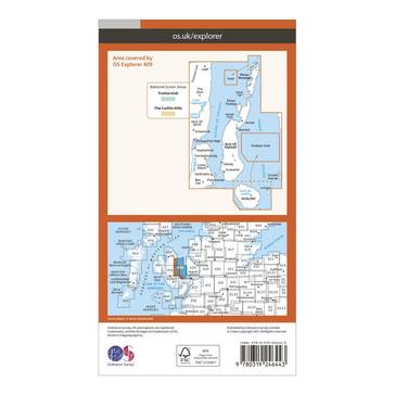 Orange Ordnance Survey Explorer 409 Raasay, Rona & Scalpay Map With Digital Version