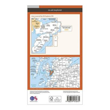 Orange Ordnance Survey Explorer Active 412 Skye - Sleat Map With Digital Version