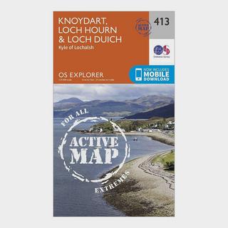 Explorer Active 413 Knoydart, Loch Hourn & Loch Duich Map With Digital Version