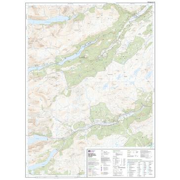 Orange Ordnance Survey Explorer Active 415 Glen Affric & Glen Moriston Map With Digital Version