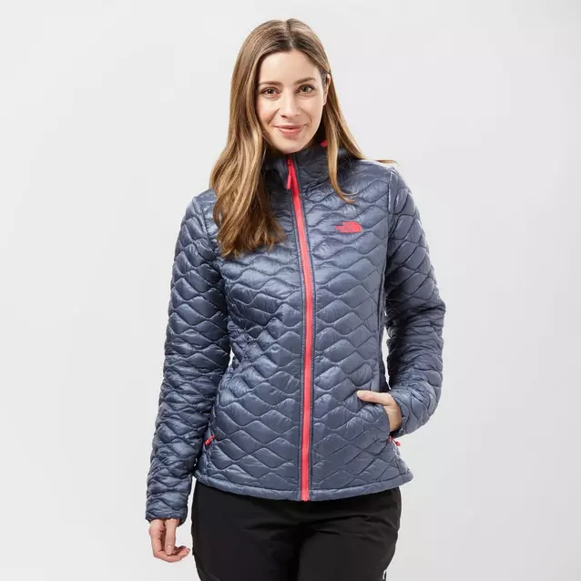 North face women's hot sale thermoball long jacket