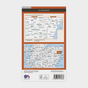 Orange Ordnance Survey Explorer Active 421 Ellon & Inverurie Map With Digital Version