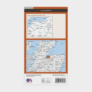 Orange Ordnance Survey Explorer Active 422 Nairn & Cawdor Map With Digital Version