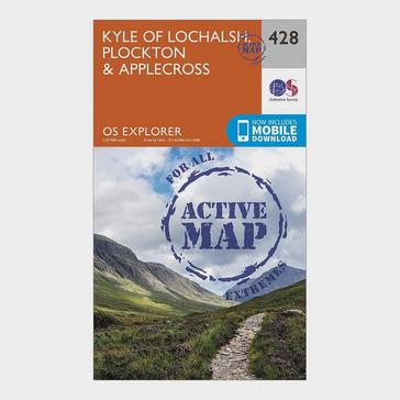 N/A Ordnance Survey Explorer Active 428 Kyle of Lochalsh, Plockton & Applecross Map With Digital Version