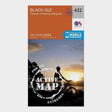 Orange Ordnance Survey Explorer Active 432 Black Isle Map With Digital Version