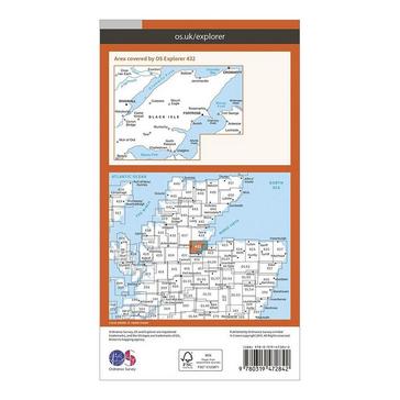 N/A Ordnance Survey Explorer Active 432 Black Isle Map With Digital Version