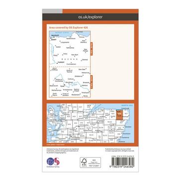 Orange Ordnance Survey Explorer 426 Banff, Macduff & Turriff Map With Digital Version