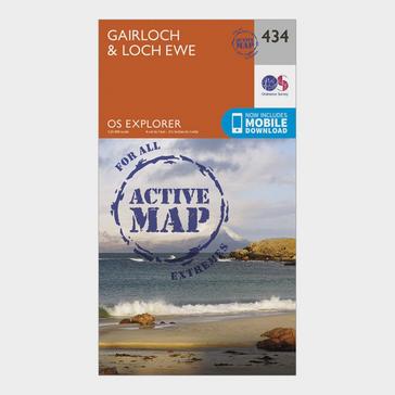 N/A Ordnance Survey Explorer Active 434 Gairloch & Loch Ewe Map With Digital Version