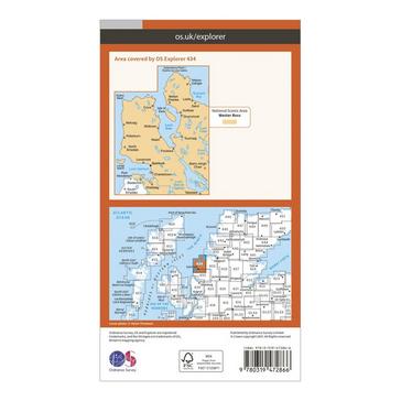 Orange Ordnance Survey Explorer Active 434 Gairloch & Loch Ewe Map With Digital Version