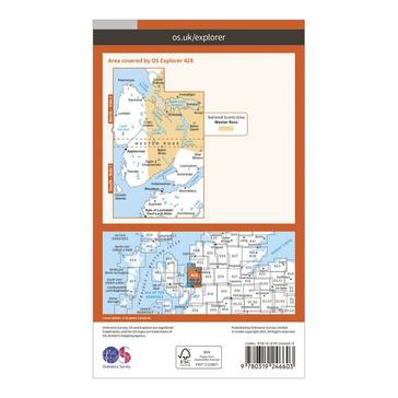 Orange Ordnance Survey Explorer 428 Kyle of Lochalsh, Plockton & Applecross Map With Digital Version