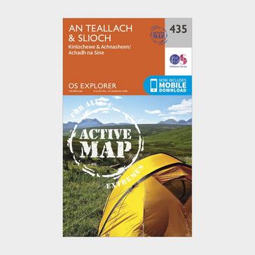 Orange Ordnance Survey Explorer Active 435 An Teallach & Slioch Map With Digital Version
