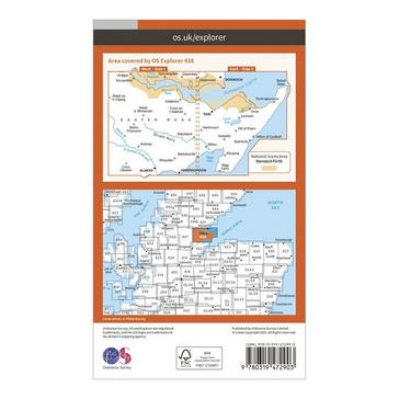 Orange Ordnance Survey Explorer Active 483 Dornoch & Tain Map With Digital Version