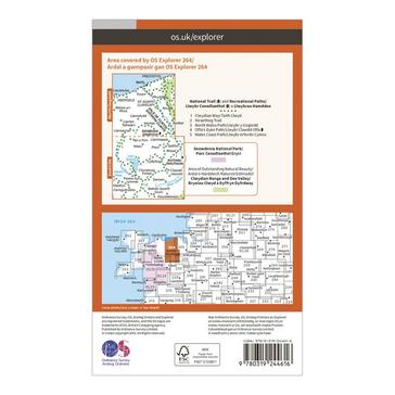 N/A Ordnance Survey Explorer 264 Vale of Clwyd, Rhyl, Denbigh & Ruthin Map With Digital Version