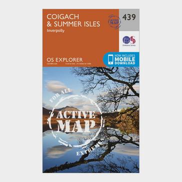 N/A Ordnance Survey Explorer Active 439 Coigach & Summer Isles Map With Digital Version