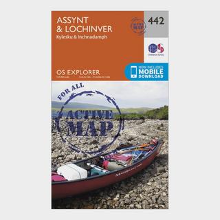 Explorer Active 442 Assynt & Lochinver Map with Digital Version