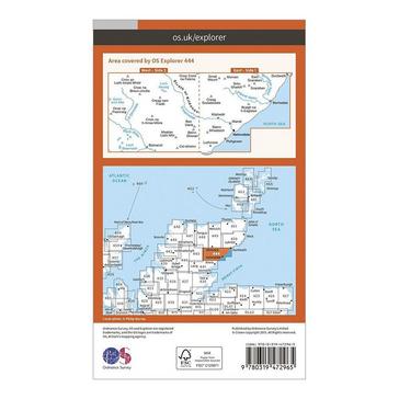 Orange Ordnance Survey Explorer Active 444 Helmsdale & Strath of Kildonan Map With Digital Version