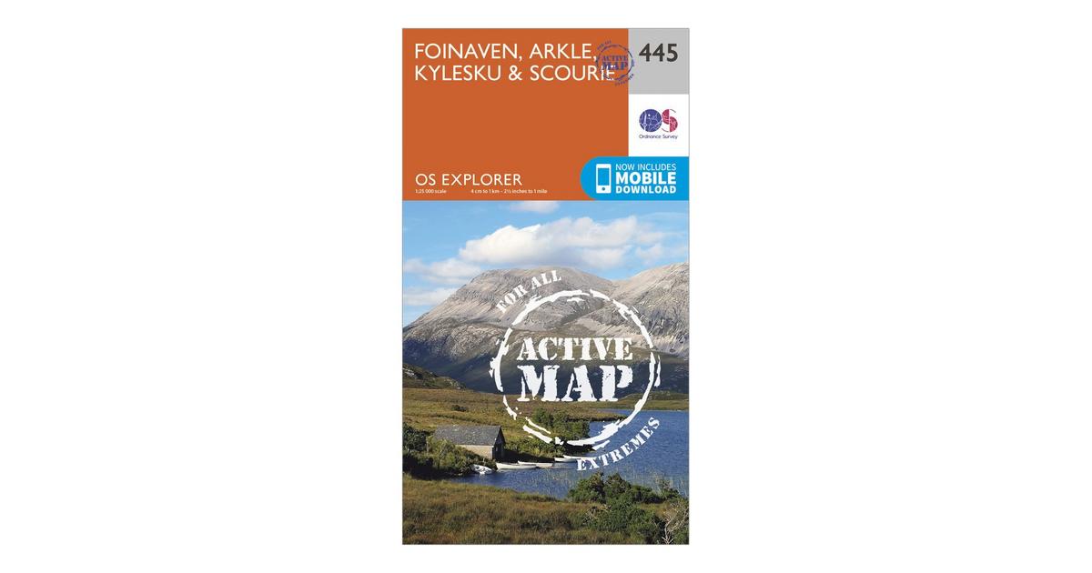 Foinaven Kylesku and Scourie: 445 Arkle OS Explorer Map