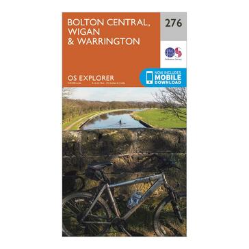 N/A Ordnance Survey Explorer 276 Bolton, Wigan & Warrington Map With Digital Version
