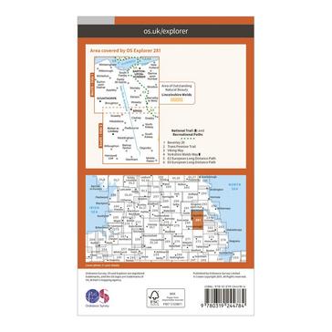N/A Ordnance Survey Explorer 281 Ancholme Valley Map With Digital Version