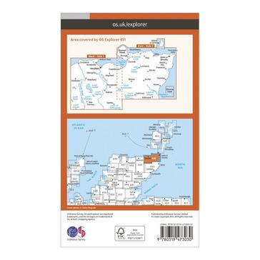 Orange Ordnance Survey Explorer Active 451 Thurso & John o'Grates Map With Digital Version