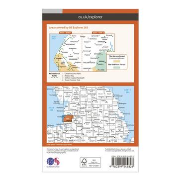 Orange Ordnance Survey Explorer 285 Southport & Chorley Map With Digital Version