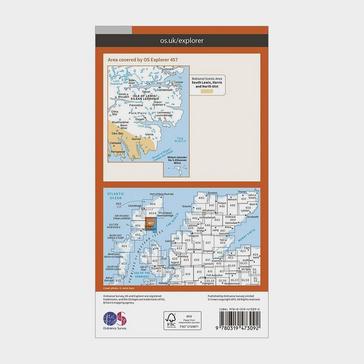 Orange Ordnance Survey Explorer Active 457 South East Lewis Map With Digital Version