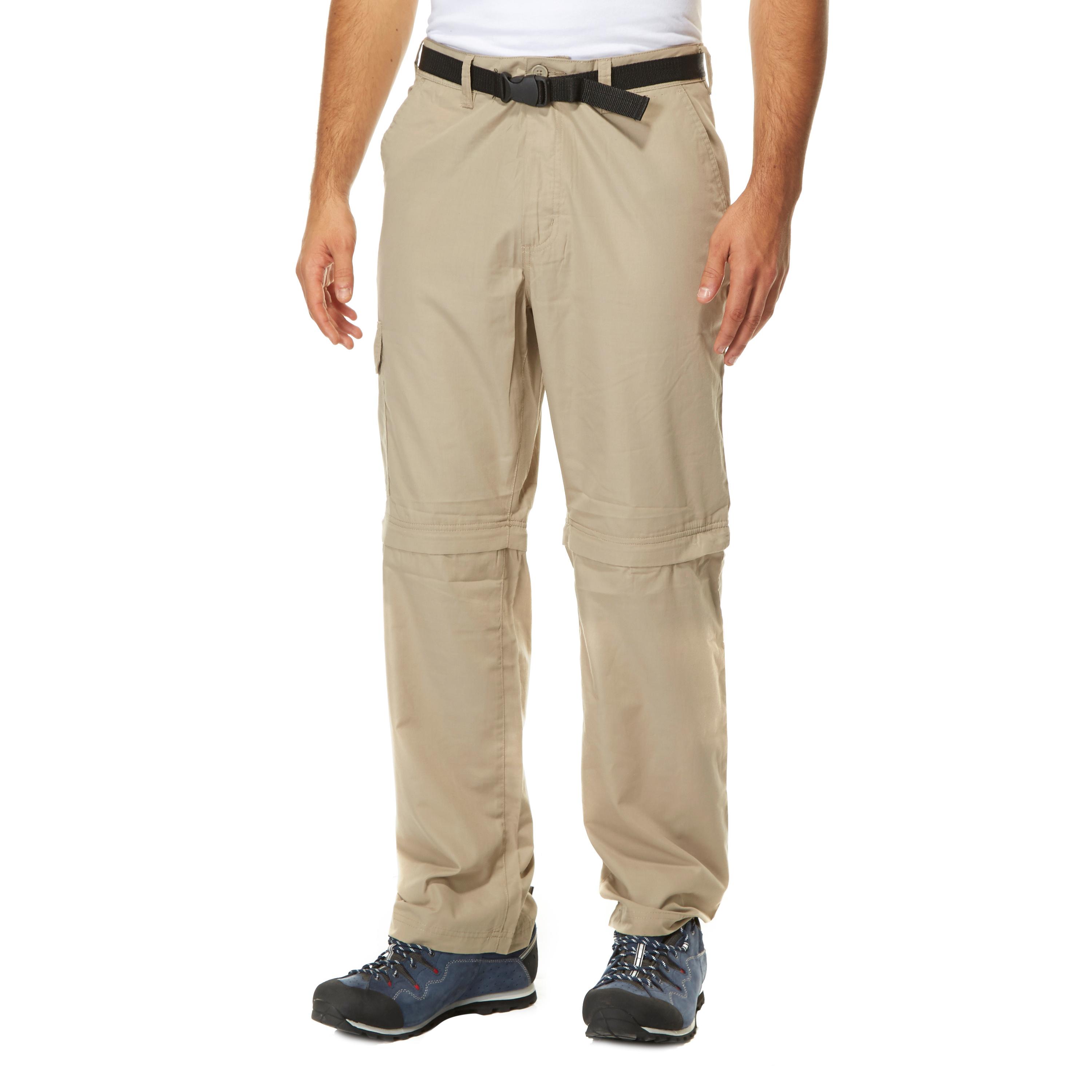 Peter Storm Men's Convertible Walking Trousers - Beige, Beige Review ...