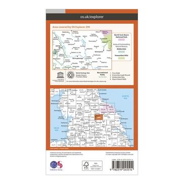 N/A Ordnance Survey Explorer 299 Ripon & Boroughbridge Map With Digital Version