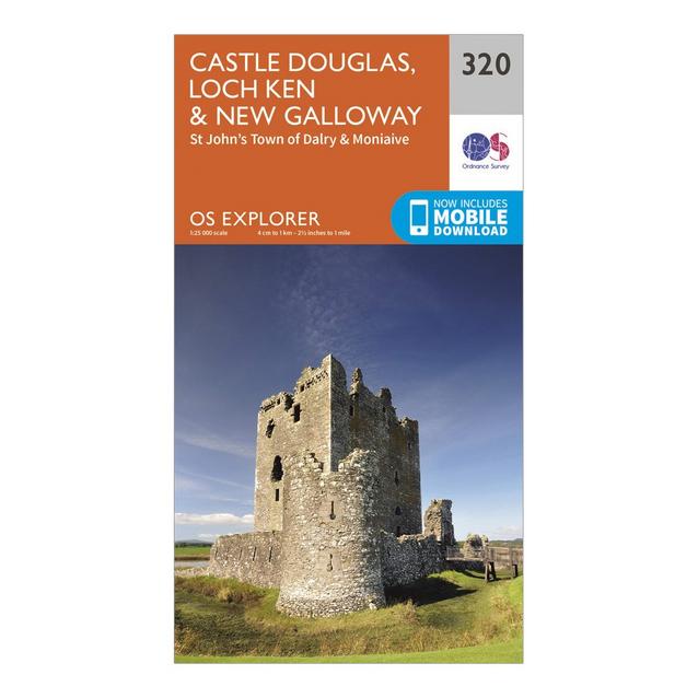 N/A Ordnance Survey Explorer 320 Castle Douglas, Loch Ken & New Galloway Map With Digital Version image 1