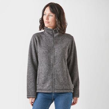 Dark Grey Peter Storm Women’s Knit Look Bonded Fleece