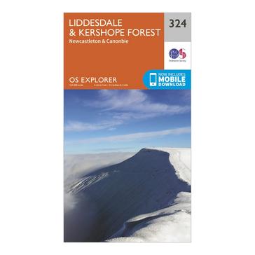N/A Ordnance Survey Explorer 324 Liddesdale & Kershope Forest Map With Digital Version