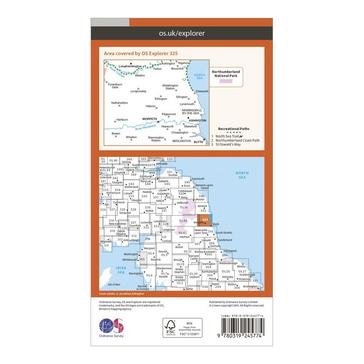 N/A Ordnance Survey Explorer 325 Morpeth & Blyth Map With Digital Version