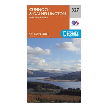 Orange Ordnance Survey Explorer 327 Cumnock & Dalmellington Map With Digital Version