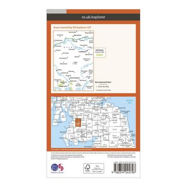 Orange Ordnance Survey Explorer 327 Cumnock & Dalmellington Map With Digital Version