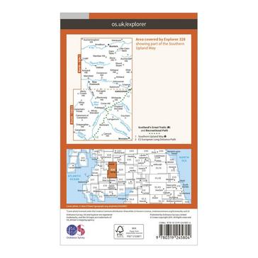 N/A Ordnance Survey Explorer 328 Sanquhar & New Cumnock Map With Digital Version