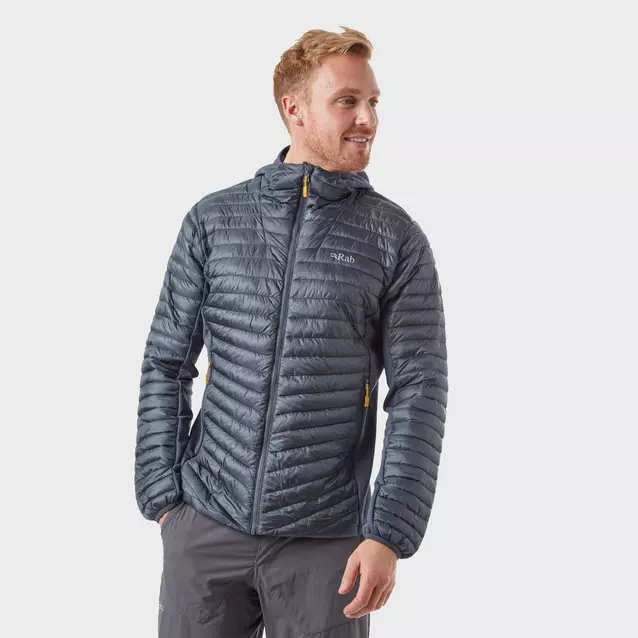 Rab mens cirrus store flex hoody steel