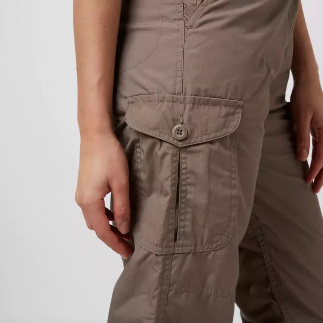 Craghoppers Craghoppers Women's Smart Thinking Trousers Belt 14 Short Beige Outdoors 
