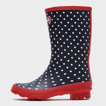 Navy Peter Storm Women's Spotted Wellies Short
