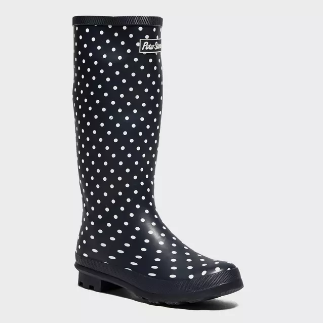 New Peter Storm Girl’s Spotted Trim Wellies 