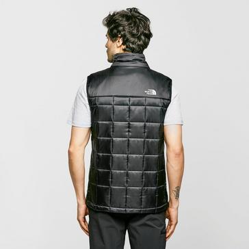 Mens black north outlet face body warmer