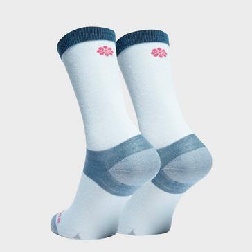 White/Blue Bridgedale Women’s Coolmax Liner Sock