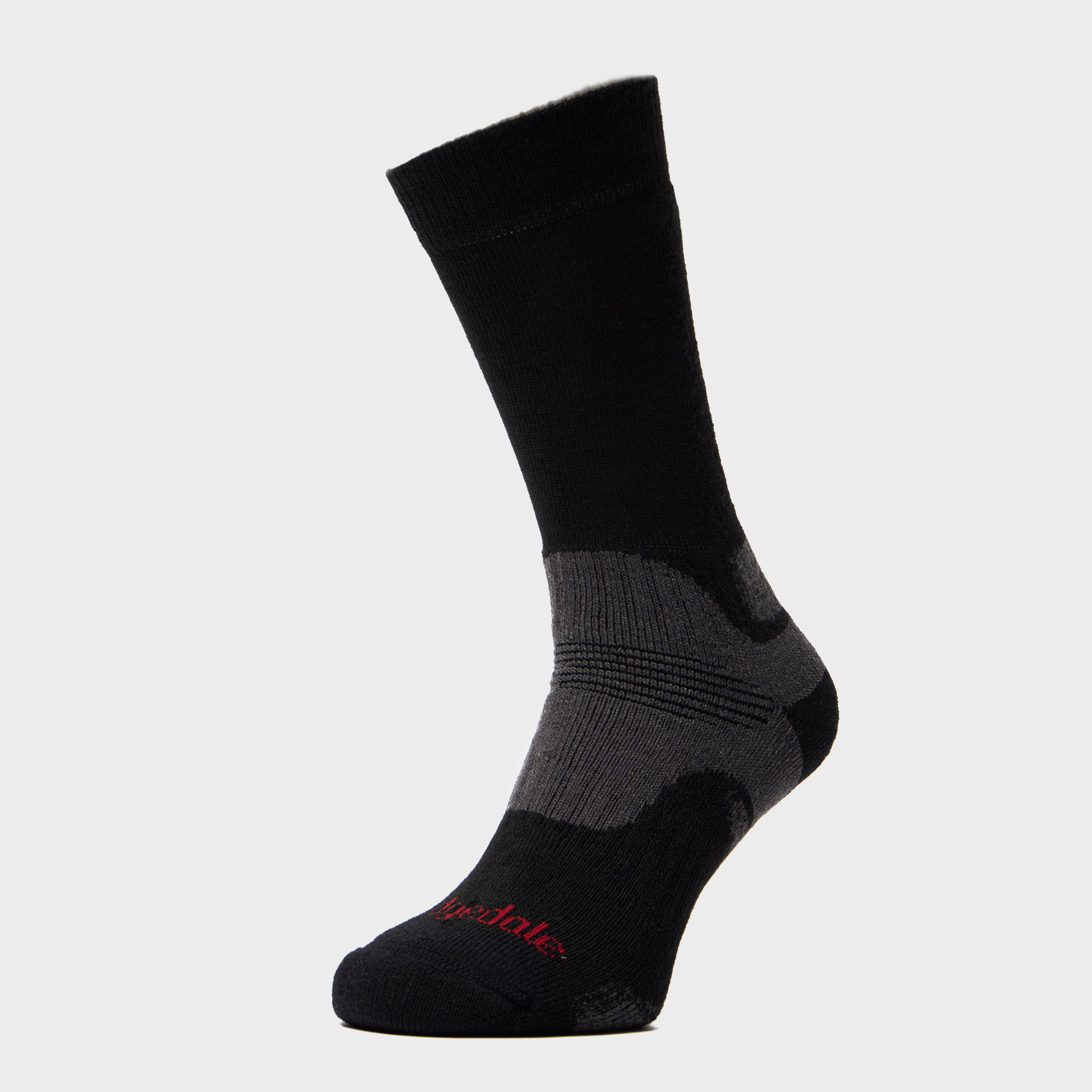 Bridgedale Bridgedale Mens WoolFusion Trekker Socks - Black, Black Bridgedale Bridgedale Mens WoolFusion Trekker Socks - Black, Black