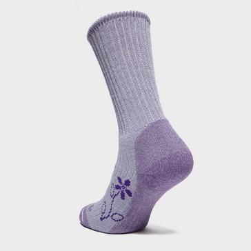 Purple Bridgedale Women’s Hike Midweight Comfort Socks