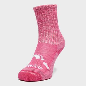 Pink Bridgedale Kids’ WoolFusion Trek Sock