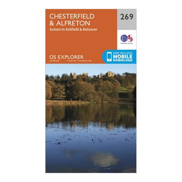 N/A Ordnance Survey Explorer 269 Chesterfield & Alfreton Map With Digital Version