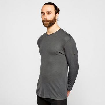Grey Icebreaker Men's 175 Everyday Merino Long Sleeve Crew