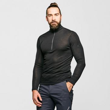 Icebreaker 260 Tech Merino Base Layer Long Sleeve Crewe Black SM at   Men's Clothing store